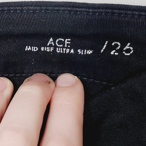 FIDELITY Ace Mid Rise Ultra Slim Black Jeans - Picture 6 of 10